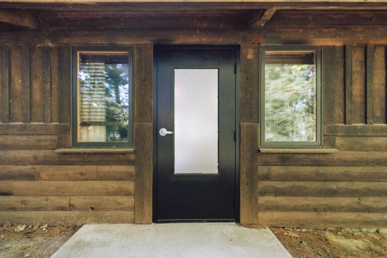 rustic cabin door