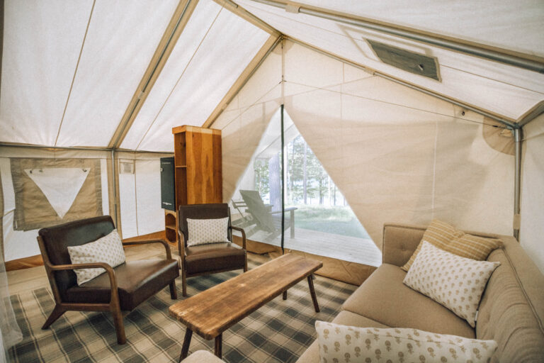 glamping living room