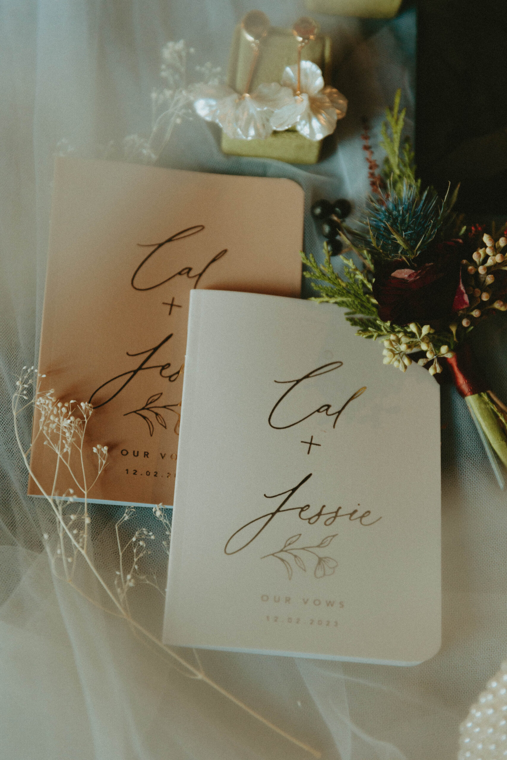 cal and jessie wedding day at camp elsewhere